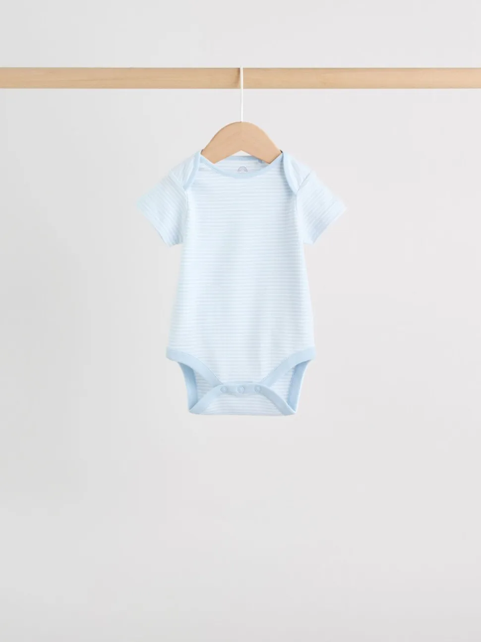 Blauw - Short Sleeve Baby Bear Bodysuit