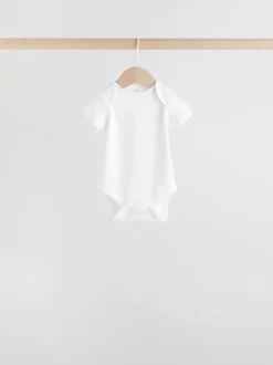 Blauw - Short Sleeve Baby Bear Bodysuit