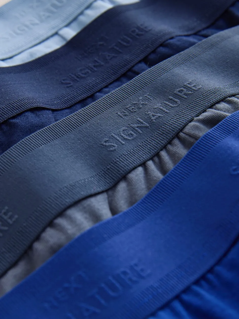 Blauw - Signature Comfort Blues Boxers 4 Pack