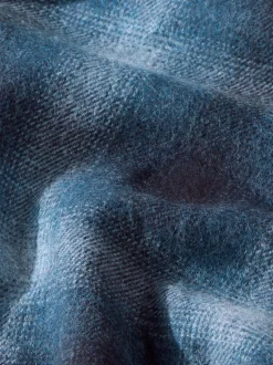 Blauw - Signature Ruit overhemd met Lange mouwen