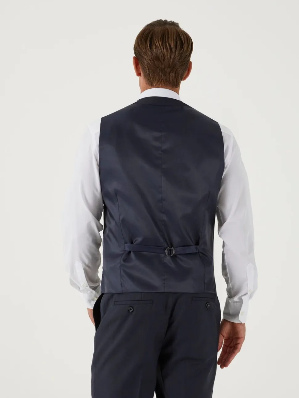 Blauw - Skopes Farnham gilet single breasted