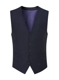Blauw - Skopes Farnham gilet single breasted