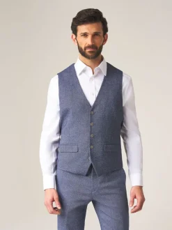 Blauw - Skopes Jude maatsnit getailleerd vest