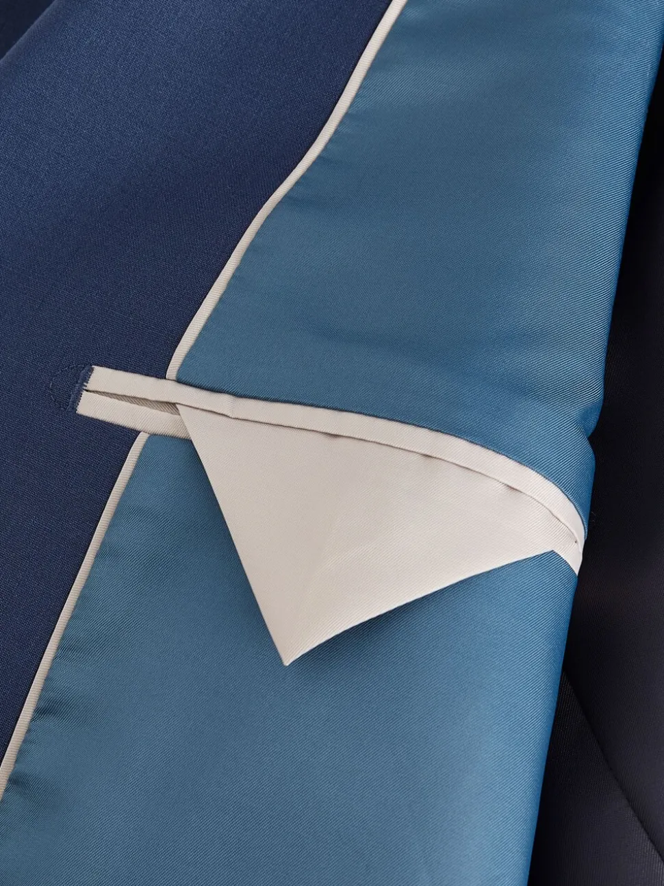 Blauw - Slim fit Jack van wol Blend Motionflex Pak