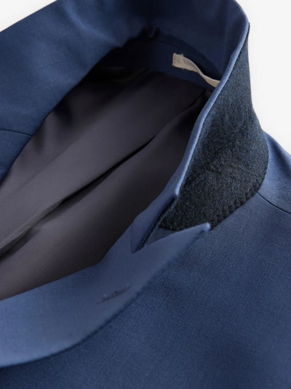 Blauw - Slim fit Jack van wol Blend Motionflex Pak