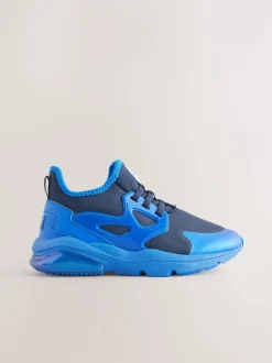 Blauw - Sonic Elastic Lace Trainers