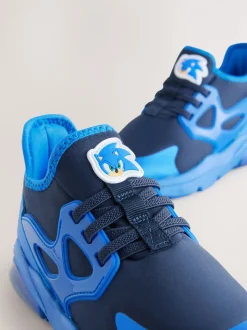 Blauw - Sonic Elastic Lace Trainers