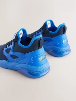 Blauw - Sonic Elastic Lace Trainers