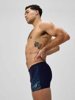 Blauw - Speedo Medley logo aquashorts
