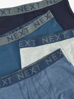 Blauw - Standaard - 10 Boxershorts zonder plooi