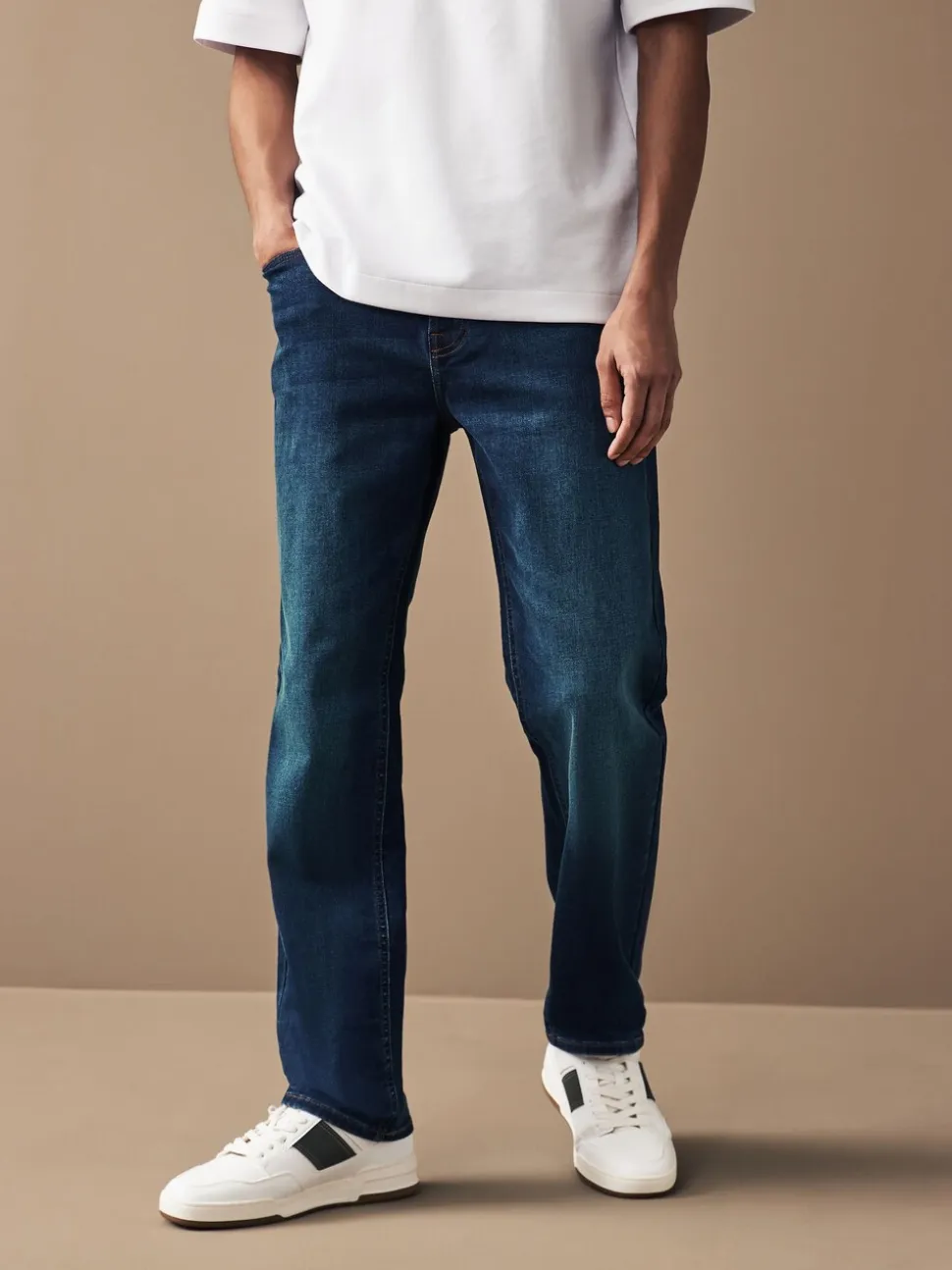 Blauw - Straight fit - Motionflex jeans