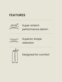 Blauw - Straight fit - Motionflex jeans