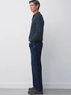 Blauw - Straight fit - Signature jeans met ceintuur