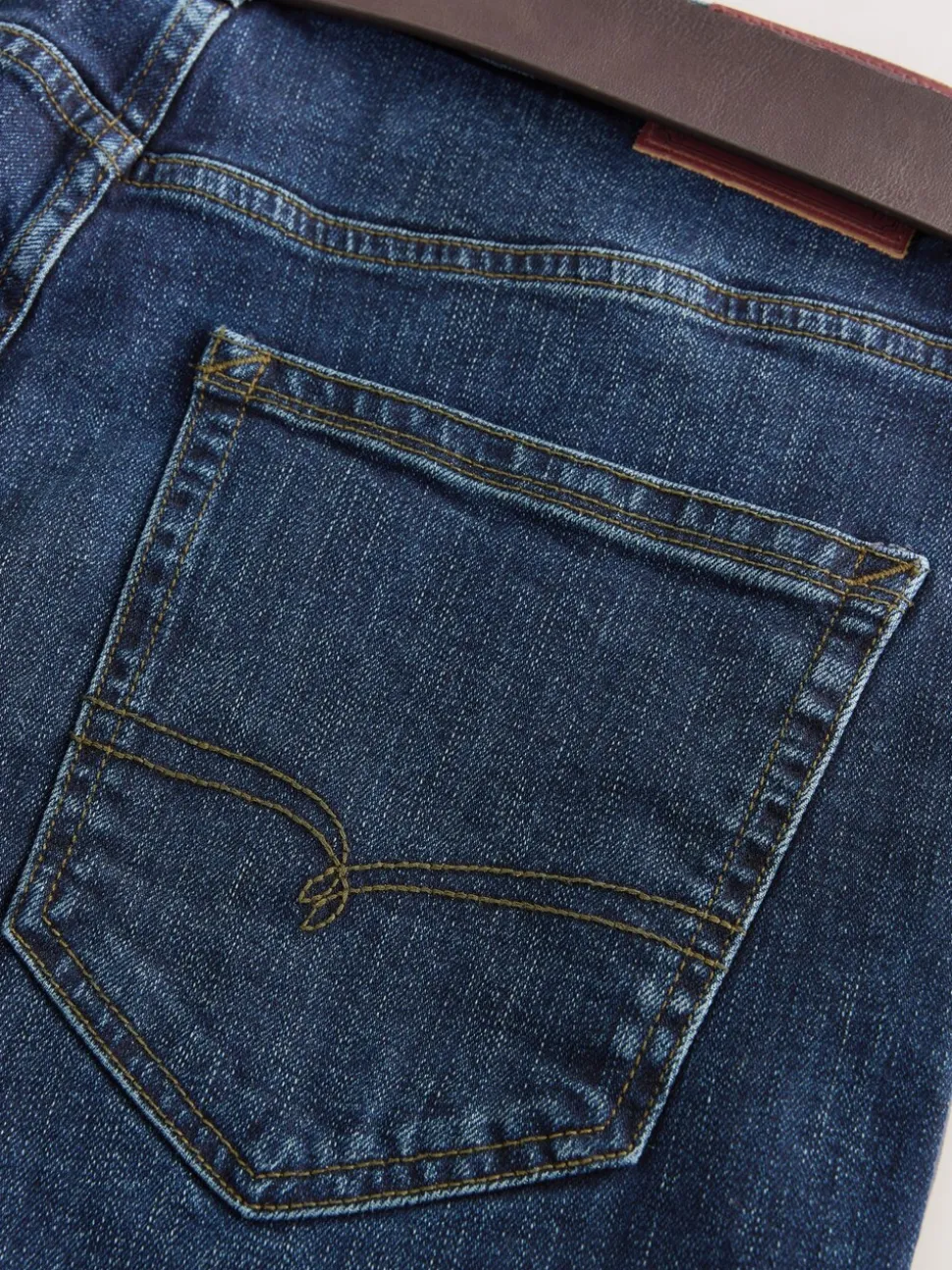 Blauw - Straight fit - Signature jeans met ceintuur