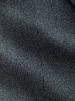 Blauw - Tailored Fit Merino Wool Blend Suit Jacket