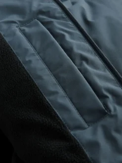 Blauw - ThermoGen regenbestendige gewatteerde Jack