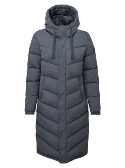 Blauw - Tog 24 Raleigh thermische gewatteerde lange jas met capuchon