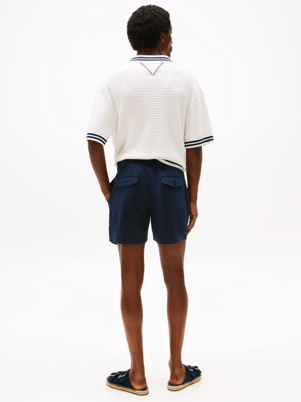 Blauw - Tommy Hilfiger Flag Embroidery Shorts