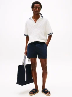 Blauw - Tommy Hilfiger Flag Embroidery Shorts