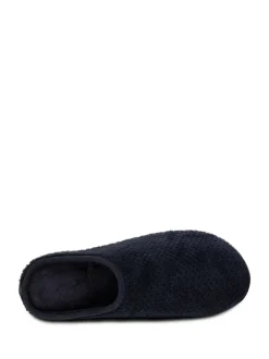 Blauw - Totes Isotoner Swept Back Popcorn pantoffelmuiltjes voor heren