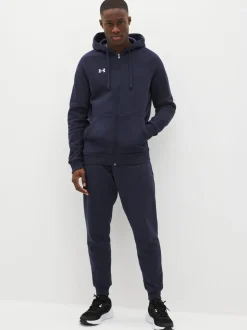 Blauw - Under Armour Rival fleece hoodie met rits