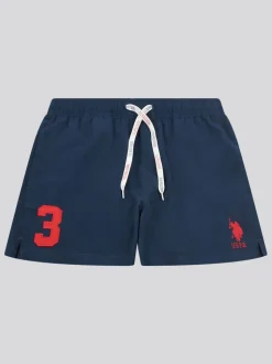 Blauw - U.S. Polo Assn. Player 3 zwemshorts voor heren