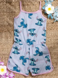Blauw - Vanilla Underground Disney Stitch mouwloos speelpakje voor meisjes