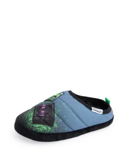 Blauw - Vanilla Underground Minecraft jongenspantoffels