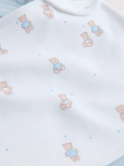 Blauw - Verpakking met 3 babyslabbetjes