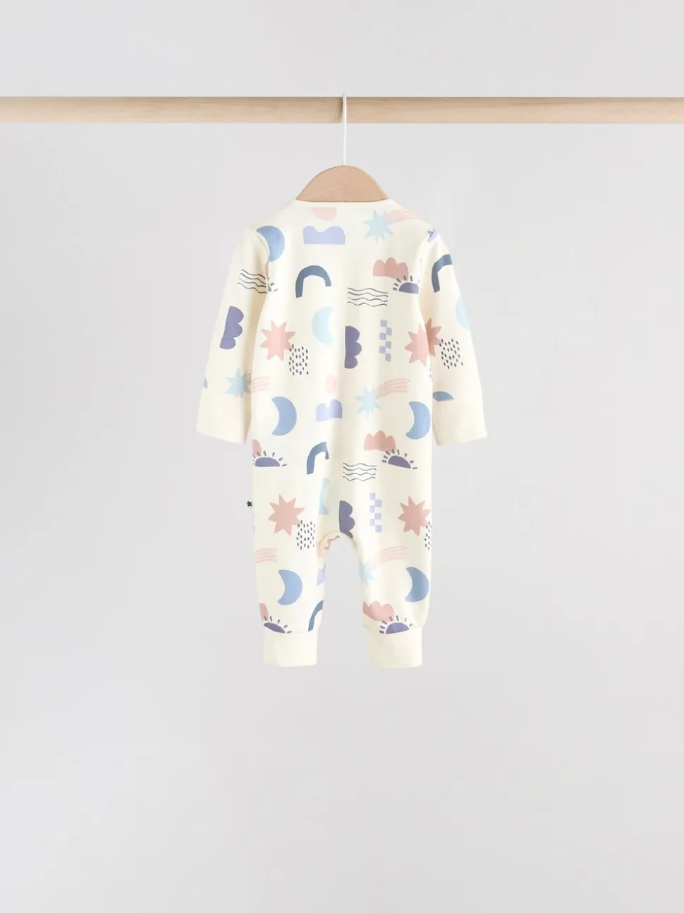 Blauw - Verpakking van 4 Baby slaappakjes zonder voetjes met tweewegrits (0mnd-3jr)