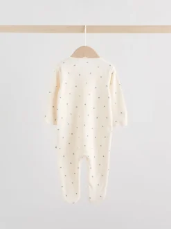 Blauw - Verpakking van 3 babypyjama's met tweewegrits (0-2jr)