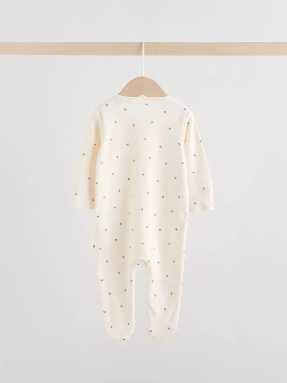 Blauw - Verpakking van 3 babypyjama's met tweewegrits (0-2jr)
