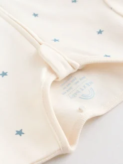 Blauw - Verpakking van 3 babypyjama's met tweewegrits (0-2jr)