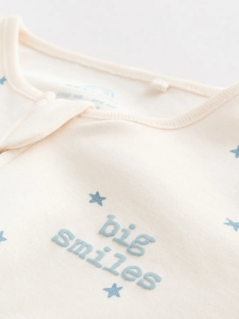 Blauw - Verpakking van 3 babypyjama's met tweewegrits (0-2jr)