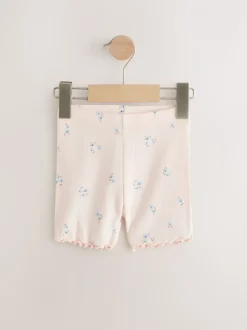 Blauw - Verpakking van 5 geribbelde shorts (3 mnd - 7 jr)