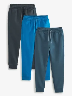 Blauw - Verpakking van 3 joggingbroeken (3-16jr)