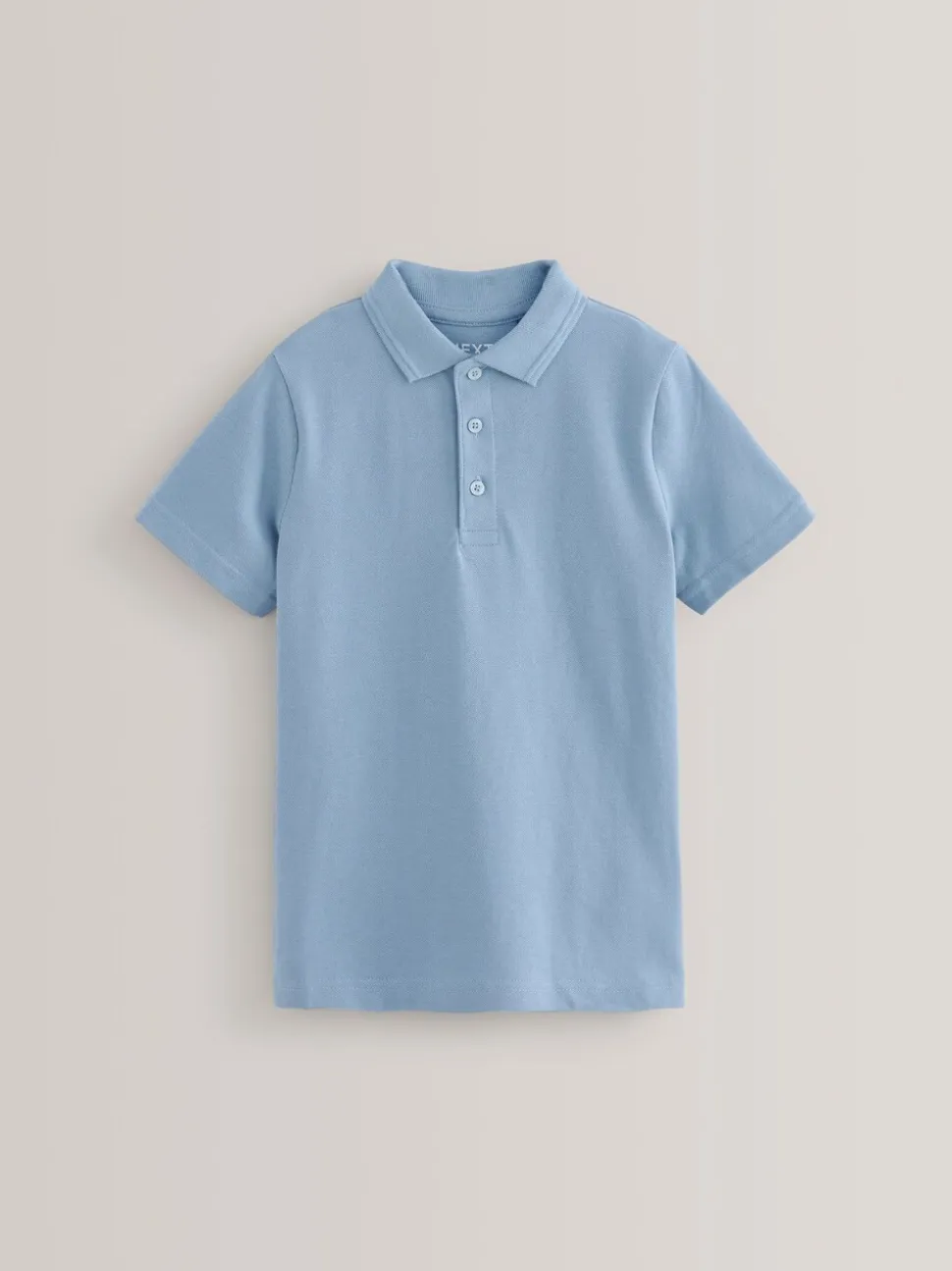 Blauw - Verpakking van 5 katoenen poloshirts met korte mouwen voor school (3-16jr)