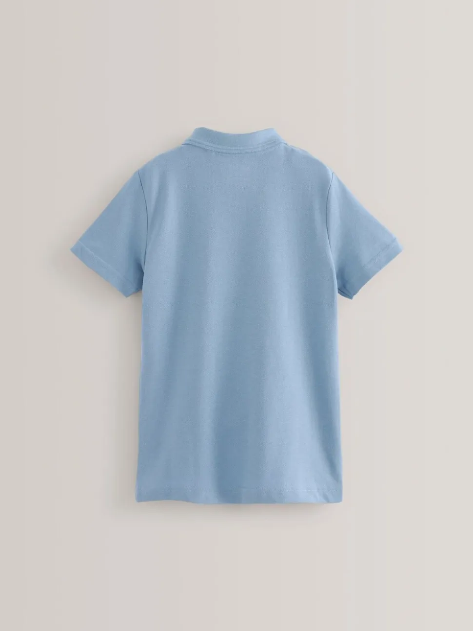 Blauw - Verpakking van 5 katoenen poloshirts met korte mouwen voor school (3-16jr)