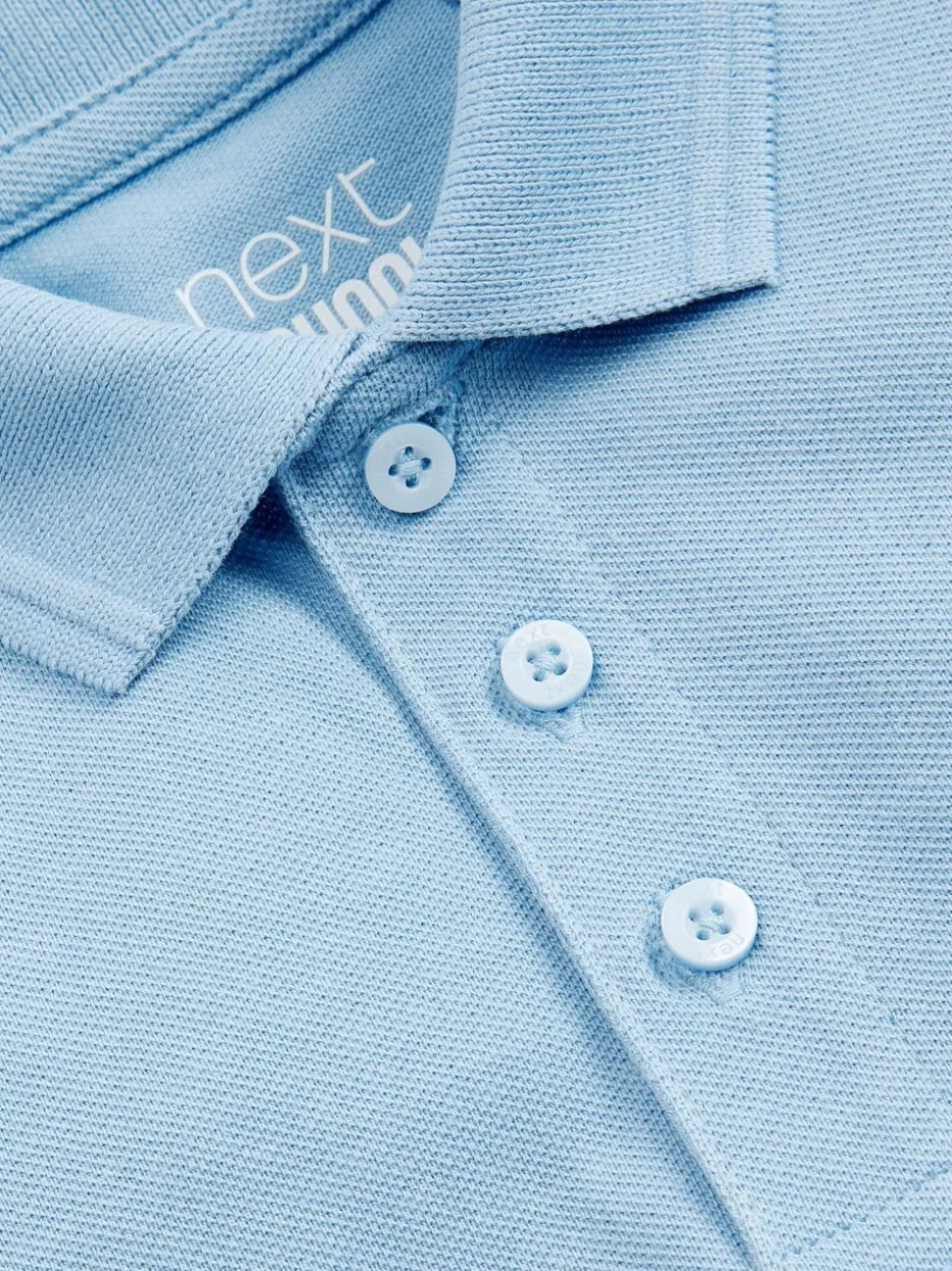 Blauw - Verpakking van 5 katoenen poloshirts met korte mouwen voor school (3-16jr)