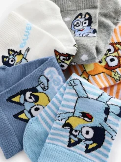 Blauw - Verpakking van 5 paar Character sokken met hoog katoengehalte