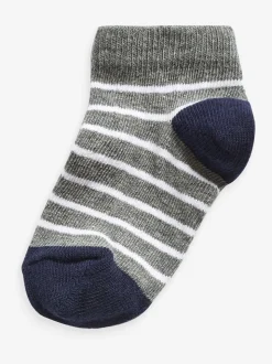 Blauw - Verpakking van 7 paar sneakersokken met hoog aandeel katoen