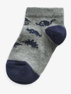 Blauw - Verpakking van 7 paar sneakersokken met hoog aandeel katoen