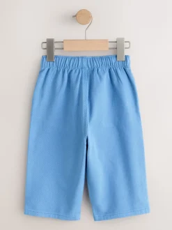 Blauw - Wijde broek met elastische taille (3mnd-7jr)
