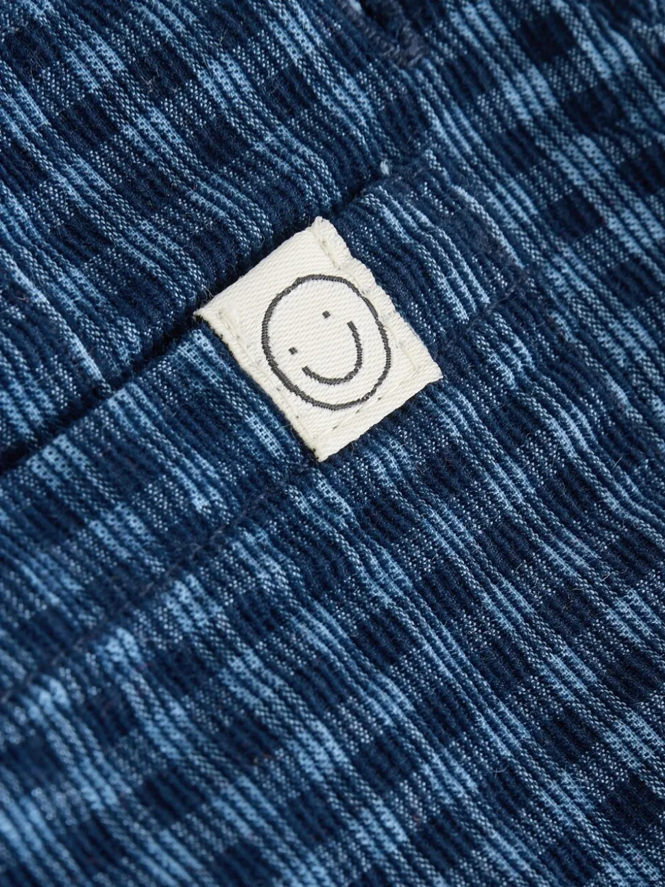 Blauw geruit - Babyset van corduroy tuinbroek en rompertje (0mnd-2jr)