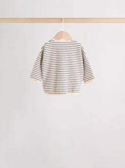 Blauw gestreept - Baby T-shirts met lange mouwen 4 stuks (0mnd-2jr)