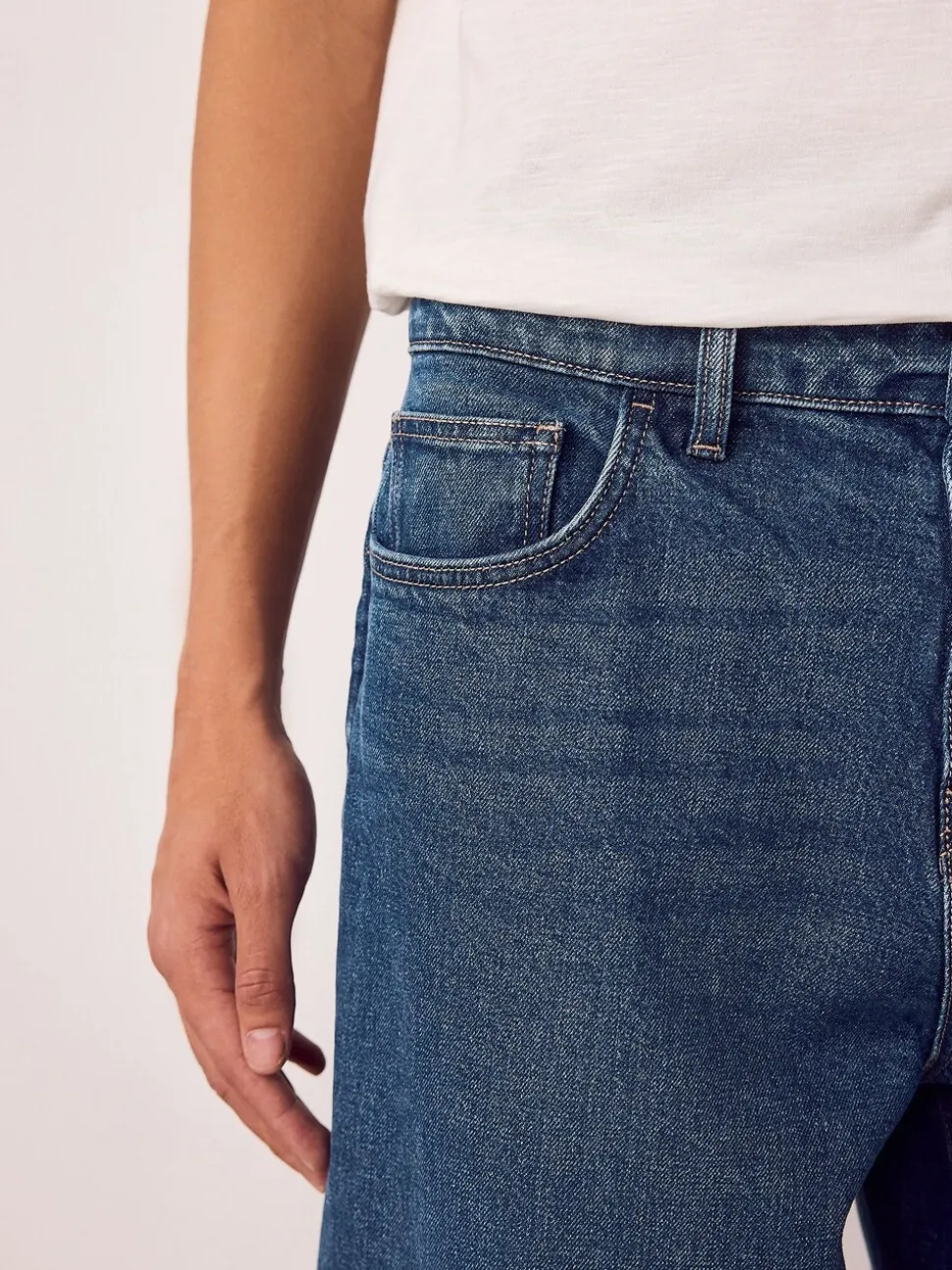 Blauw Klassiek Vintage - Barrel Fit - Vintage wash denim jeans