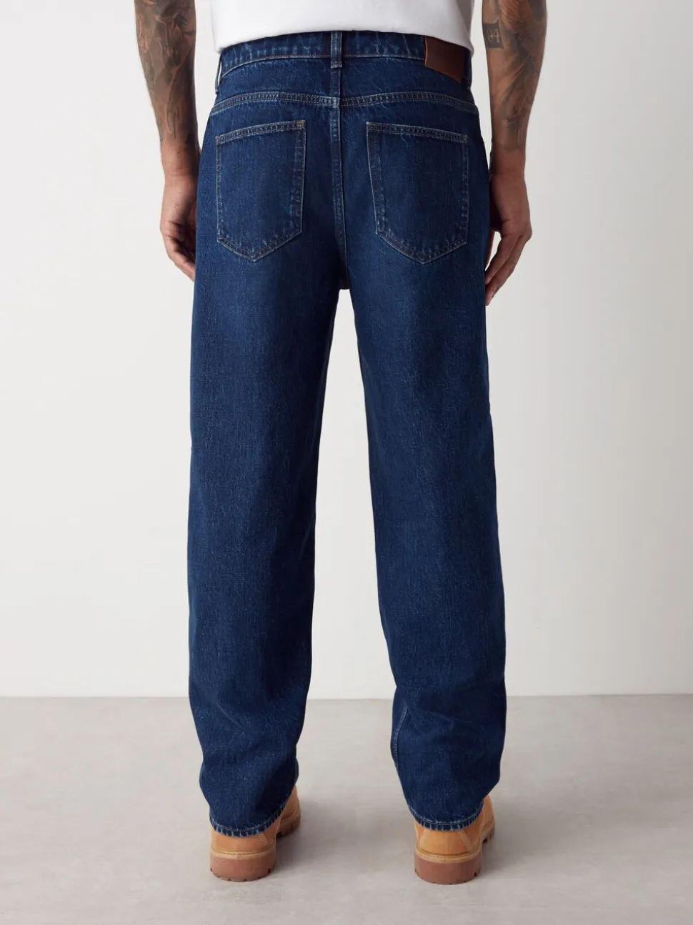 Blauw Klassiek Vintage - Relaxed fit - Vintage wash denim jeans