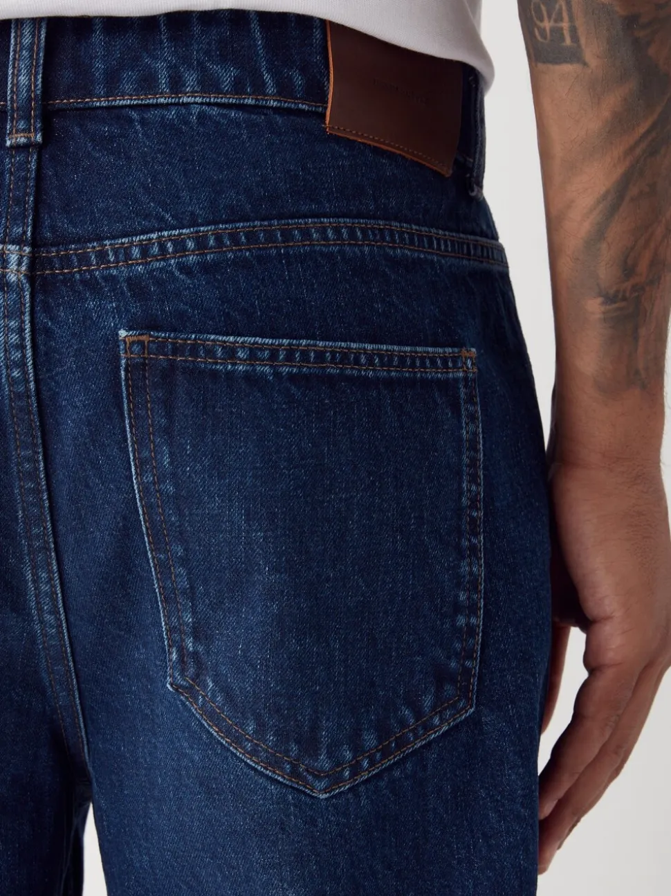 Blauw Klassiek Vintage - Relaxed fit - Vintage wash denim jeans