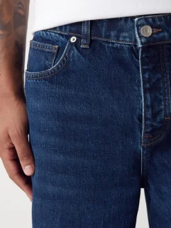 Blauw Klassiek Vintage - Relaxed fit - Vintage wash denim jeans