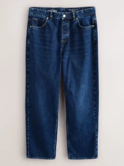 Blauw Klassiek Vintage - Relaxed fit - Vintage wash denim jeans